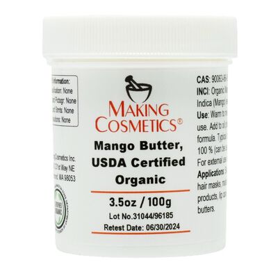 Mango Butter, USDA Certified Organic