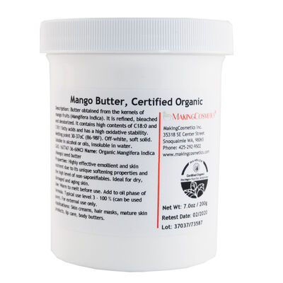 Mango Butter, USDA Certified Organic