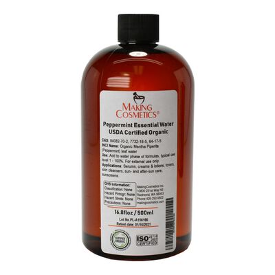 Peppermint Essence Water, USDA Certified Organic