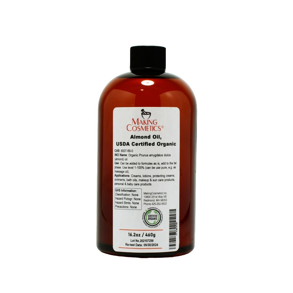 Almond Oil, USDA Certified Organic image number 0