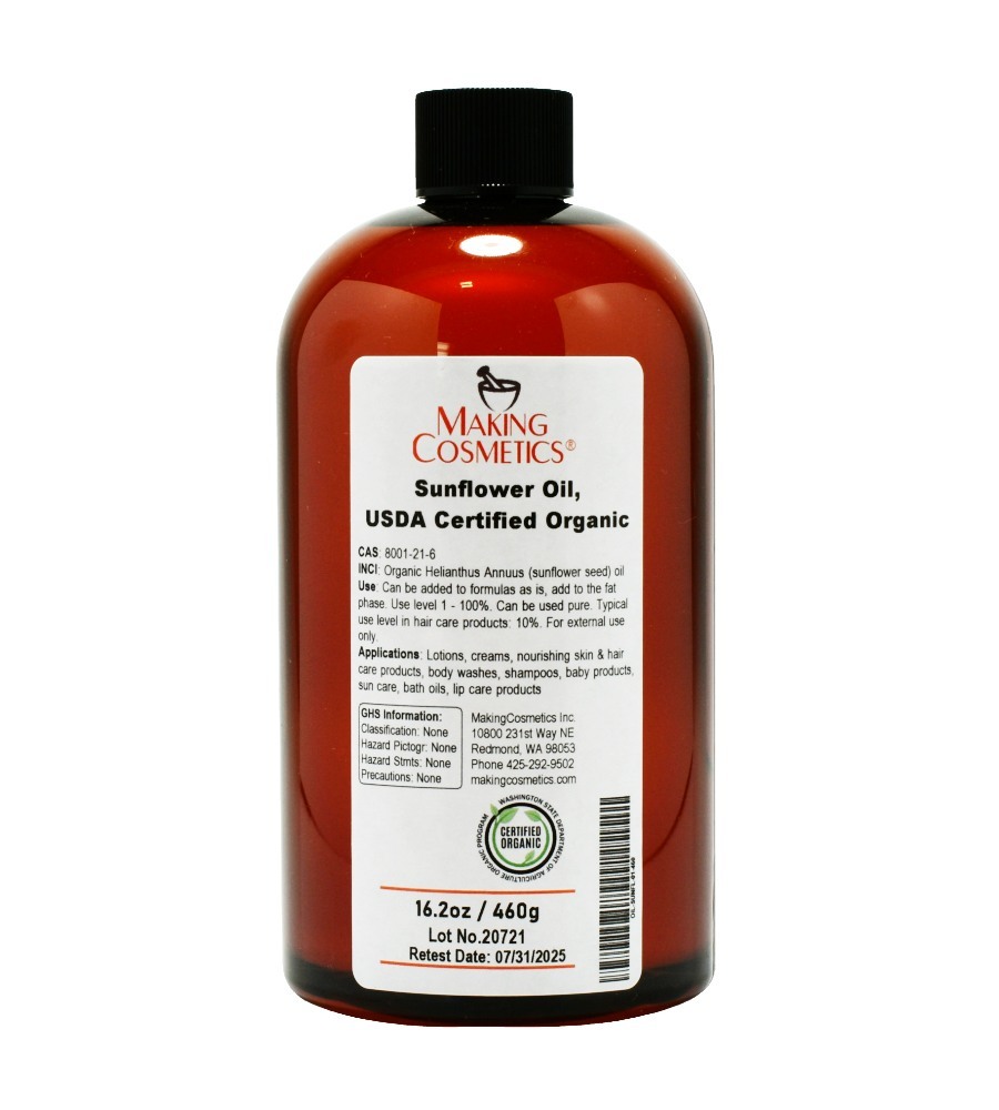 Sunflower Oil, USDA Certified Organic image number 0